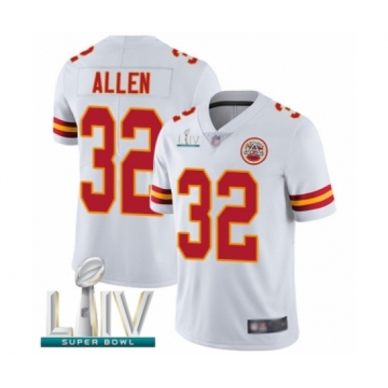 Men's Kansas City Chiefs #32 Marcus Allen White Vapor Untouchable Limited Player Super Bowl LIV Bound Football Jersey - Ujersey