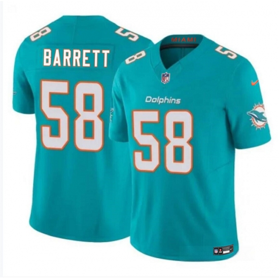 Men's Miami Dolphins #58 Shaquil Barrett Aqua 2023 F.U.S.E Vapor Limited Football Stitched Jersey - Ujersey
