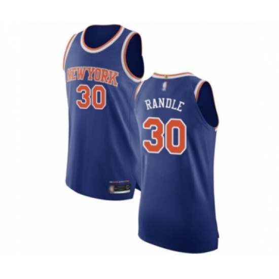 Men's New York Knicks #30 Julius Randle Authentic Royal Blue Basketball Jersey - Icon Edition - Ujersey