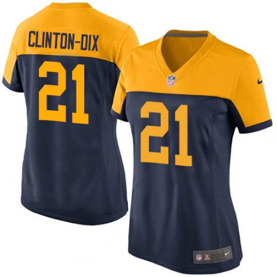 Women's Nike Green Bay Packers #21 Ha Ha Clinton-Dix Limited Navy Blue Alternate NFL Jersey - Ujersey