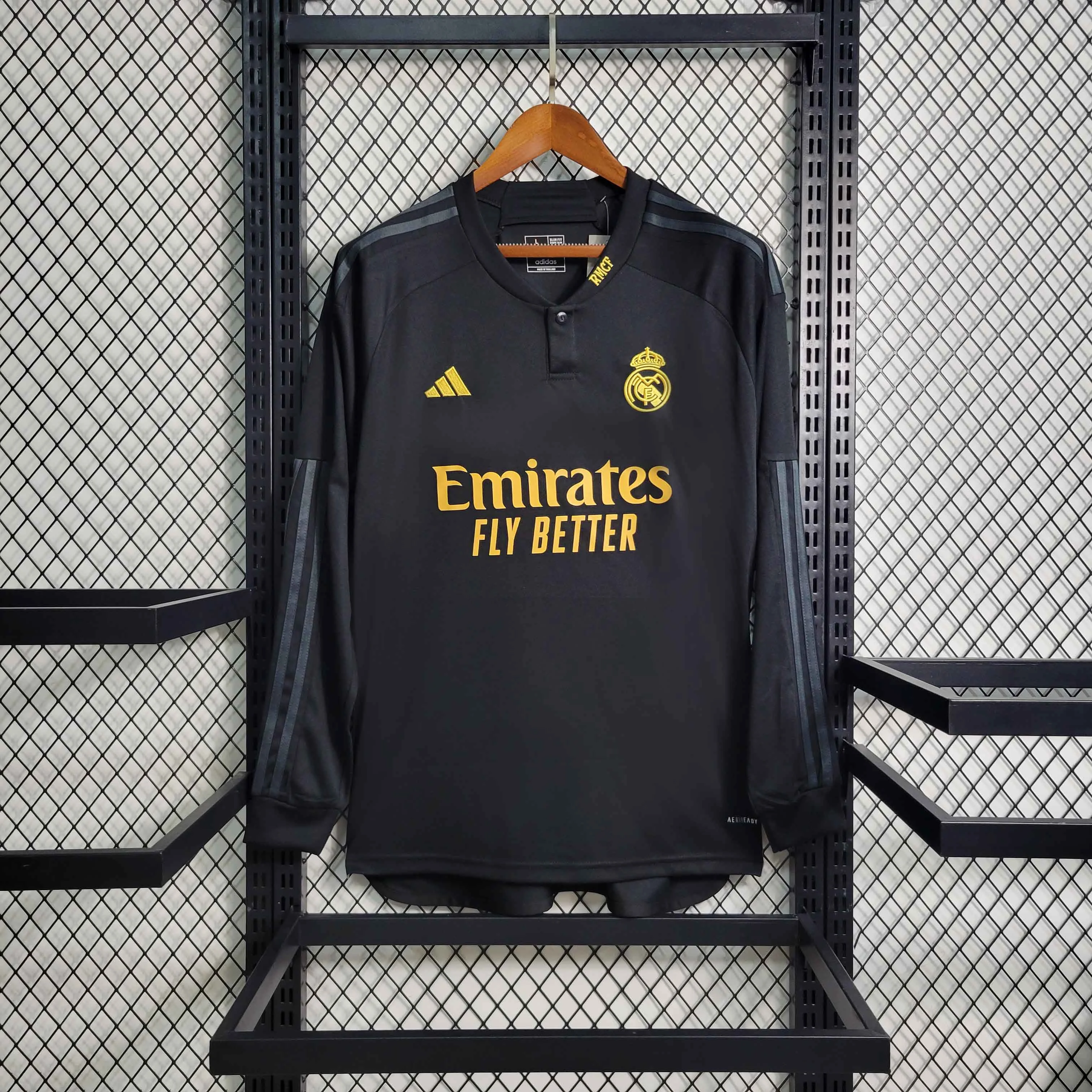 Real Madrid Soccer Jersey Third Away Long Sleeve Custom Shirt 2023/24 - ujerseystore