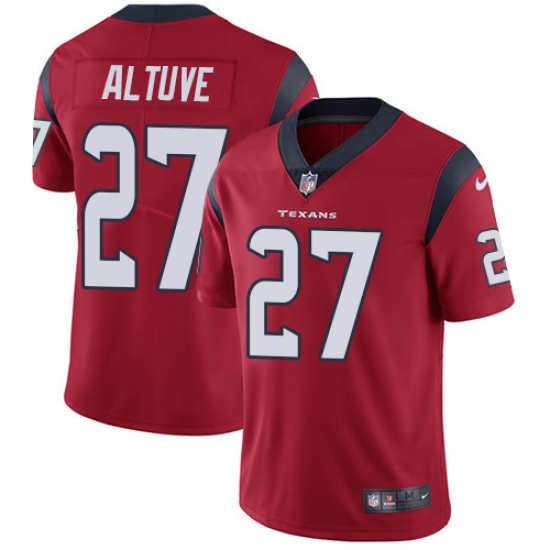 Youth Nike Houston Texans #27 Jose Altuve Elite Red Alternate NFL Jersey - Ujersey