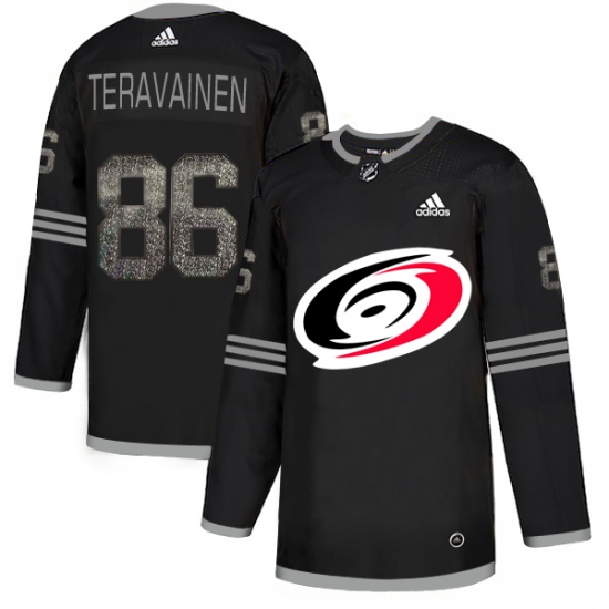 Men's Adidas Carolina Hurricanes #86 Teuvo Teravainen Black Authentic Classic Stitched NHL Jersey - Ujersey