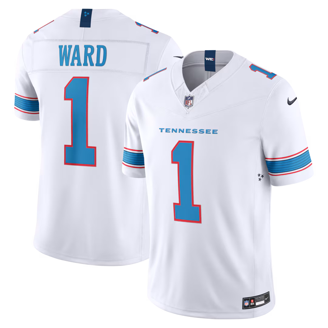 Men's Tennessee Titans Cameron Ward Nike White Vapor F.U.S.E. Stitched Limited Jersey - Ujersey