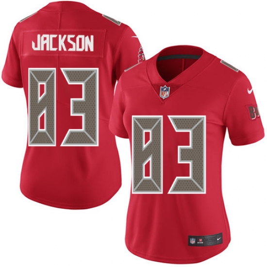 Women's Nike Tampa Bay Buccaneers #83 Vincent Jackson Limited Red Rush Vapor Untouchable NFL Jersey - Ujersey