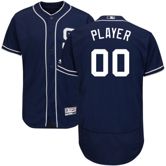 Men's San Diego Padres Majestic Navy Alternate Flex Base Authentic Collection Custom Jersey