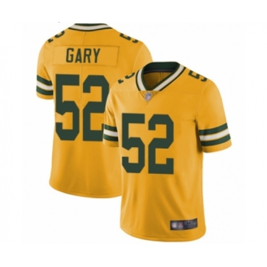 Youth Green Bay Packers #52 Rashan Gary Limited Gold Rush Vapor Untouchable Football Jersey - Ujersey