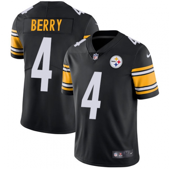 Men's Nike Pittsburgh Steelers #4 Jordan Berry Black Team Color Vapor Untouchable Limited Player NFL Jersey - Ujersey