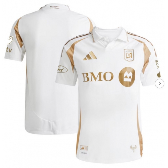 Mens LAFC adidas White 2025 Secondary Authentic Jersey - Ujersey