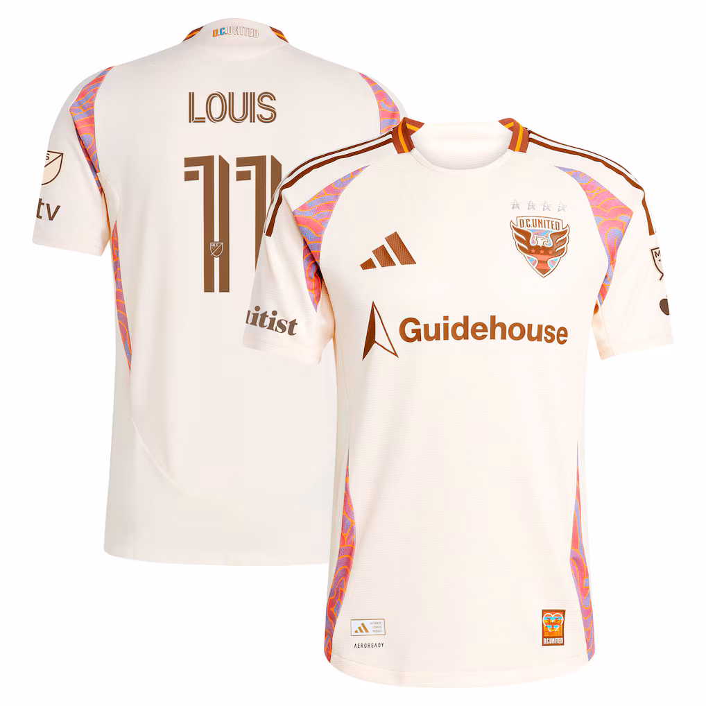 Men's D.C. United Louis Munteanu adidas Natural 2025 The Soul Kit On-Field Authentic Jersey - Ujersey NHL