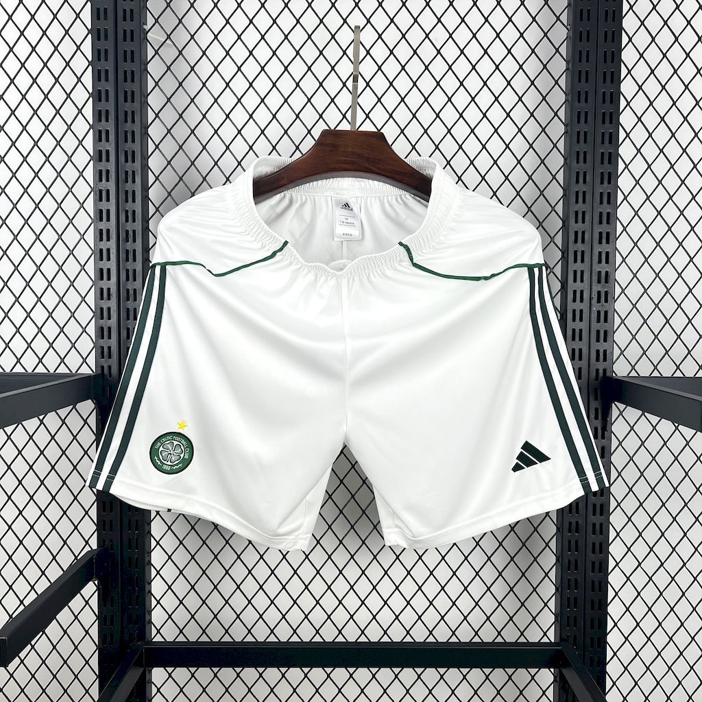 Celtic Soccer Jersey Home Custom Shorts 2025/26 - ujerseystore