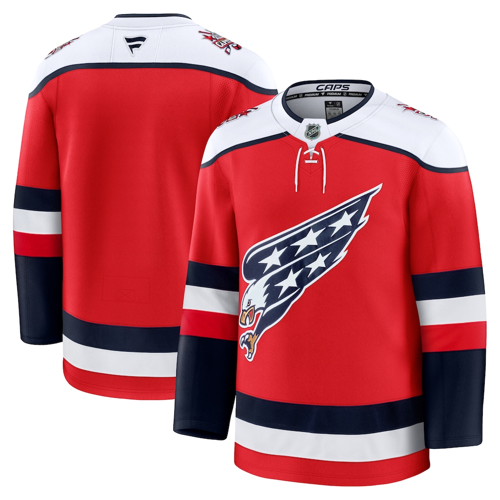 Men's Washington Capitals Fanatics Red Alternate Premium Jersey - ujerseystore