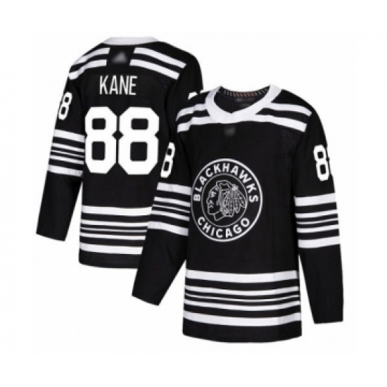 Men's Chicago Blackhawks #88 Patrick Kane Authentic Black Alternate Hockey Jersey - Ujersey