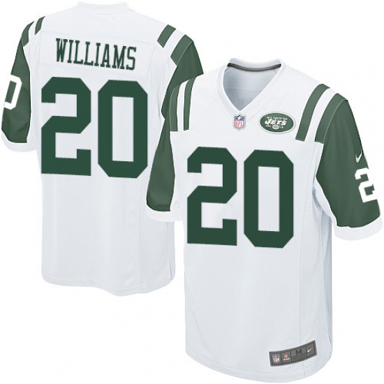 Men's Nike New York Jets #20 Marcus Williams Game White NFL Jersey - Ujersey