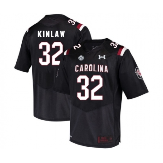 South Carolina Gamecocks 32 Caleb Kinlaw Black College Football Jersey - Ujersey