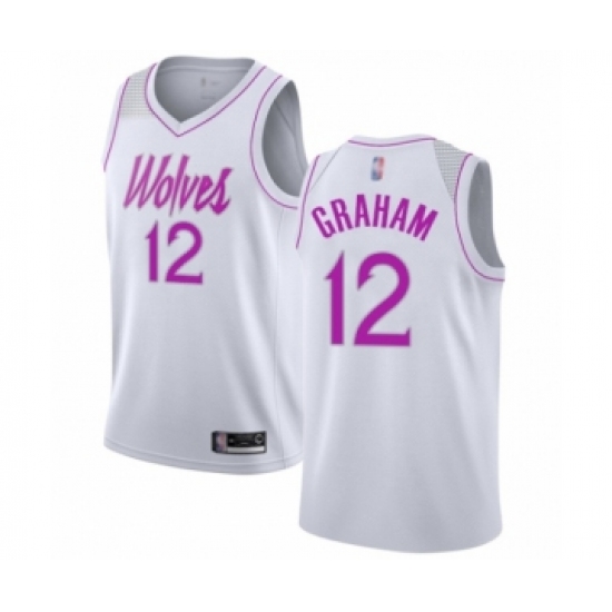 Youth Minnesota Timberwolves #12 Treveon Graham White Swingman Jersey - Earned Edition - Ujersey