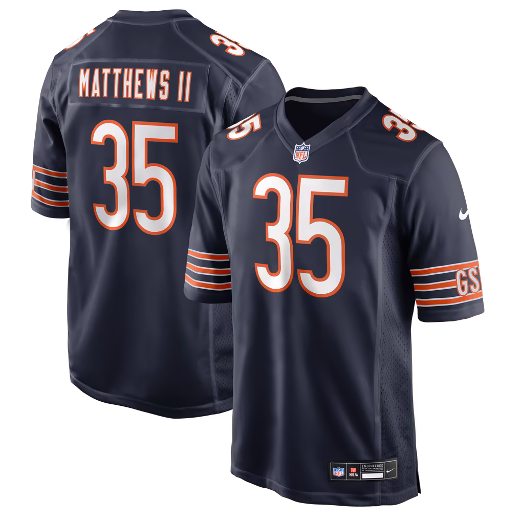 Men's Chicago Bears Wayne Matthews II Nike Navy Team Game Jersey