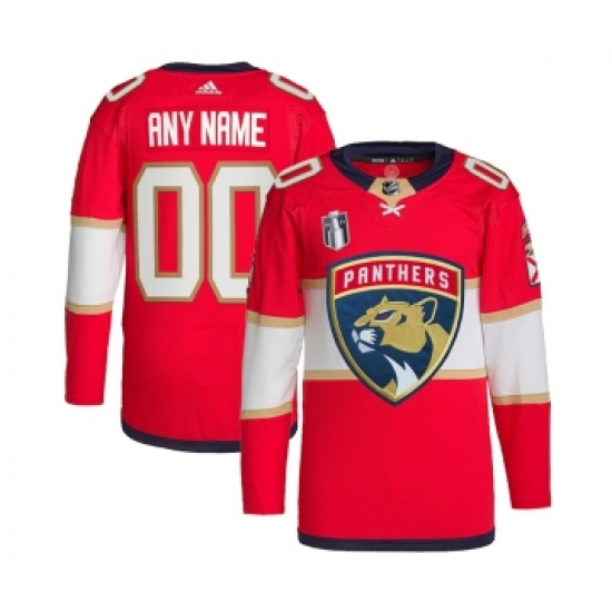 Men's Florida Panthers Active Player Custom Red 2023 Stanley Cup Final Stitched Jersey - Ujersey