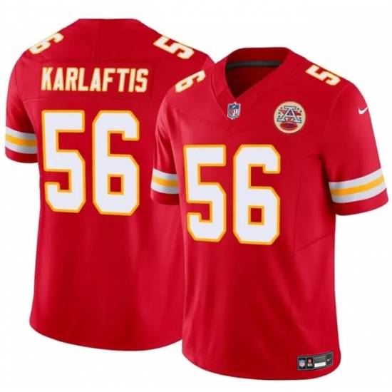 Men's Kansas City Chiefs #56 George Karlaftis Red 2024 F.U.S.E Vapor Untouchable Limited Stitched Football Jersey - Ujersey