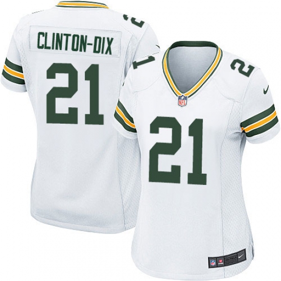 Women's Nike Green Bay Packers #21 Ha Ha Clinton-Dix Game White NFL Jersey - Ujersey