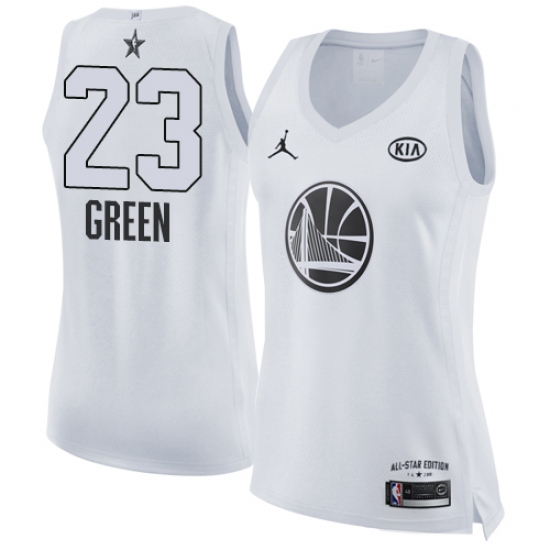 Women's Nike Jordan Golden State Warriors #23 Draymond Green Swingman White 2018 All-Star Game NBA Jersey - Ujersey