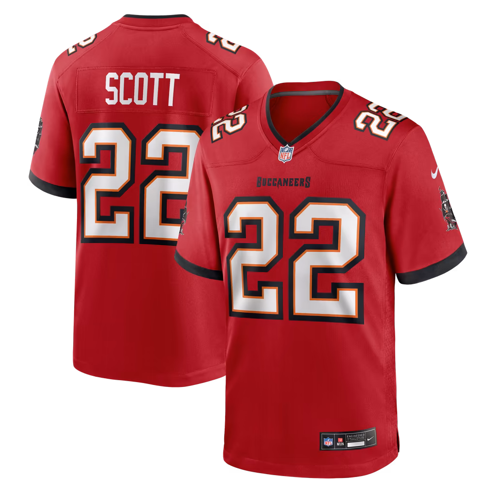 Men's Tampa Bay Buccaneers Keionte Scott Nike Red Team Game Jersey - Ujersey