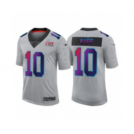Men's Los Angeles Rams #10 Cooper Kupp Gray 2022 Super Bowl LVI Limited Stitched Jersey - Ujersey