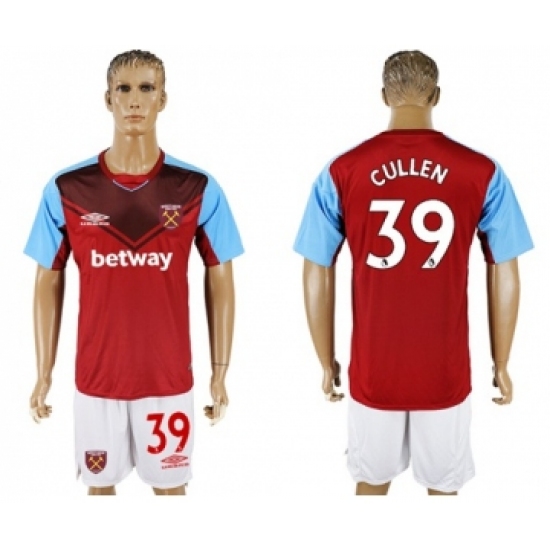 West Ham United #39 Cullen Home Soccer Club Jersey