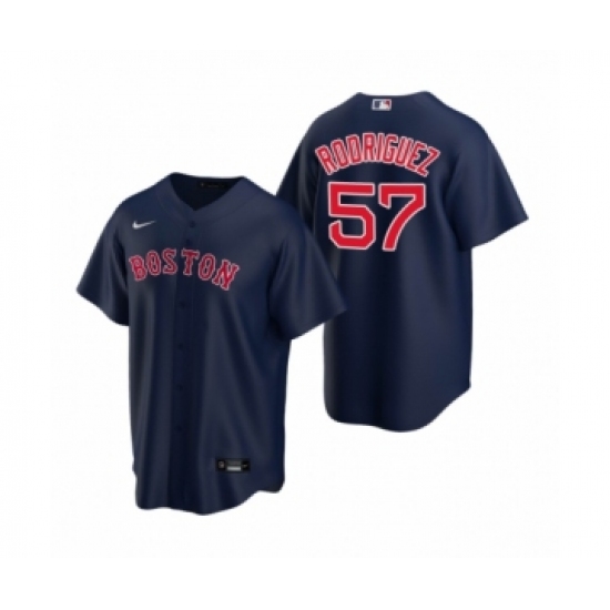 Women's Boston Red Sox #57 Eduardo Rodriguez Nike Navy Replica Alternate Jersey - Ujersey