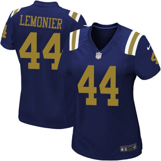 Women's Nike New York Jets #44 Corey Lemonier Limited Navy Blue Alternate NFL Jersey - Ujersey