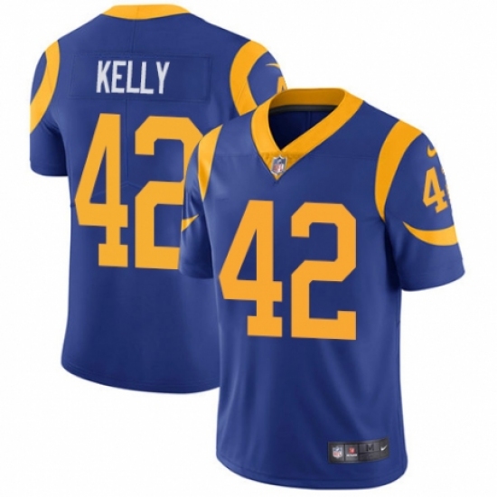 Youth Nike Los Angeles Rams #42 John Kelly Royal Blue Alternate Vapor Untouchable Limited Player NFL Jersey - Ujersey