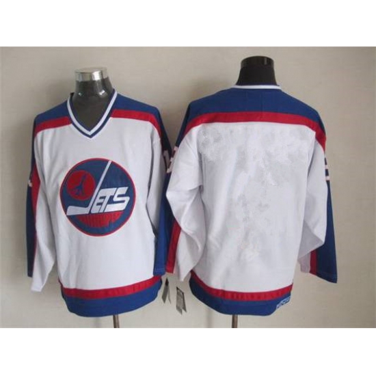Men's Winnipeg Jets Blank 1979-80 White CCM Vintage Throwback Jersey