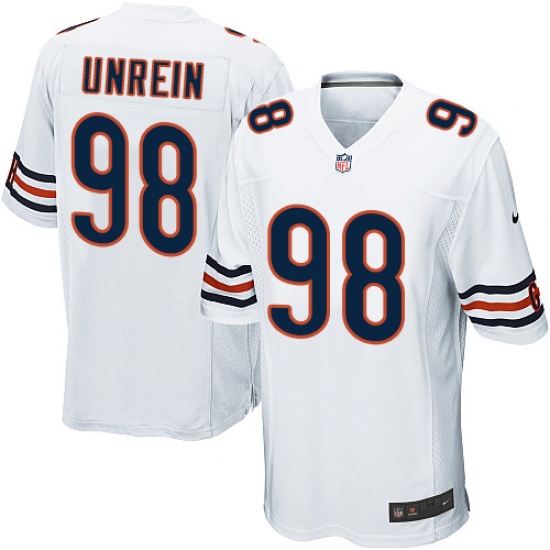 Men's Nike Chicago Bears #98 Mitch Unrein Game White NFL Jersey - Ujersey