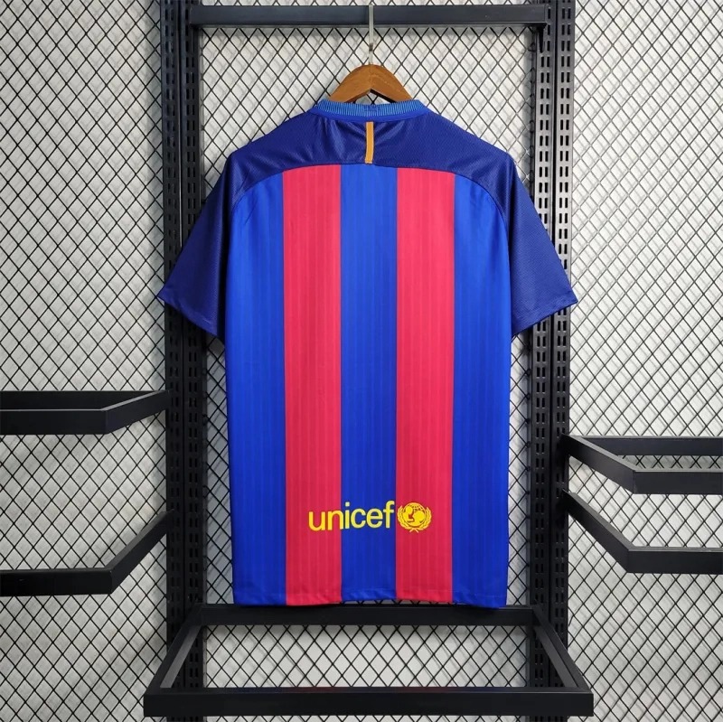 Barcelona Retro Jersey Home Soccer Shirt 2016-17 - Ujersey NHL