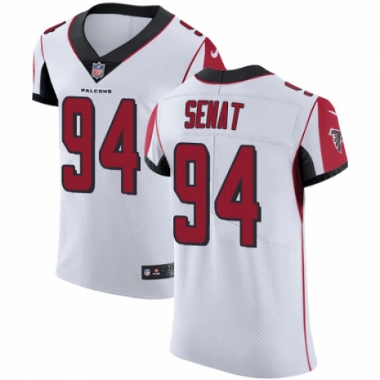 Men's Nike Atlanta Falcons #94 Deadrin Senat White Vapor Untouchable Elite Player NFL Jersey - Ujersey