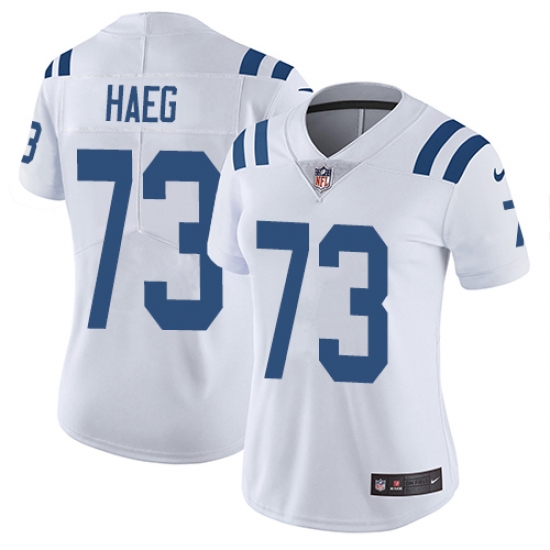 Women's Nike Indianapolis Colts #73 Joe Haeg White Vapor Untouchable Limited Player NFL Jersey - Ujersey