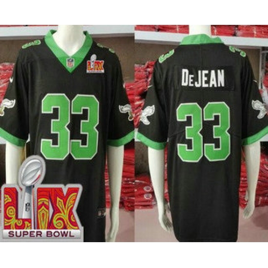 Men's Philadelphia Eagles #33 Cooper DeJean Limited Black Alternate Super Bowl LIX Vapor Jersey - Ujersey
