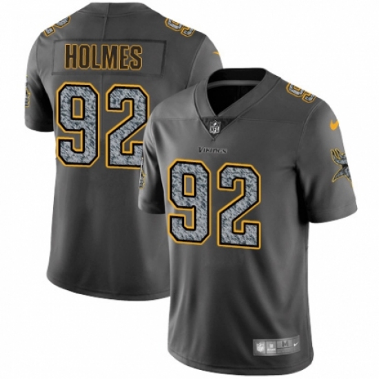 Youth Nike Minnesota Vikings #92 Jalyn Holmes Gray Static Vapor Untouchable Limited NFL Jersey - Ujersey