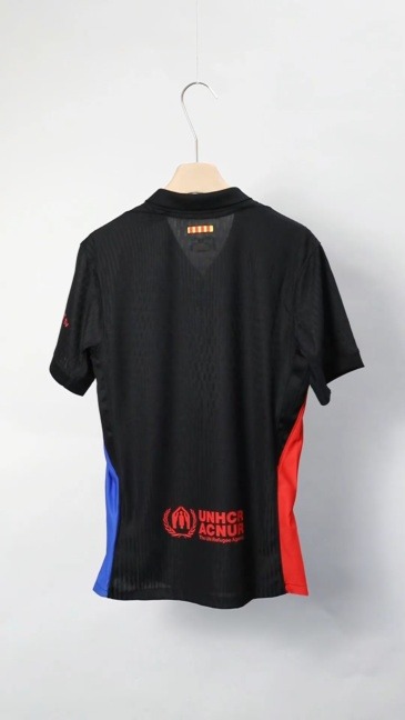 Barcelona Away Soccer Jersey 2024/25 - Spotify Logo Without Text - U-jersey