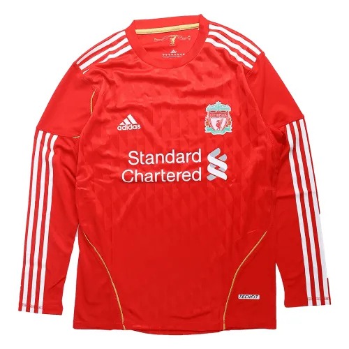 Liverpool Retro Football Jersey Home Long Sleeve Custom Shirt 2011/12 - Ujersey Shop