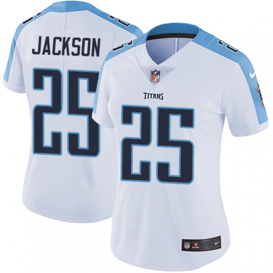 Women's Nike Tennessee Titans #25 Adoree' Jackson White Vapor Untouchable Limited Player NFL Jersey - Ujersey