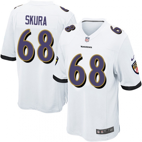Men's Nike Baltimore Ravens #68 Matt Skura Game White NFL Jersey - Ujersey
