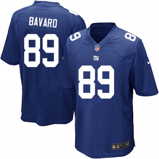 Men's Nike New York Giants #89 Mark Bavaro Game Royal Blue Team Color NFL Jersey - Ujersey