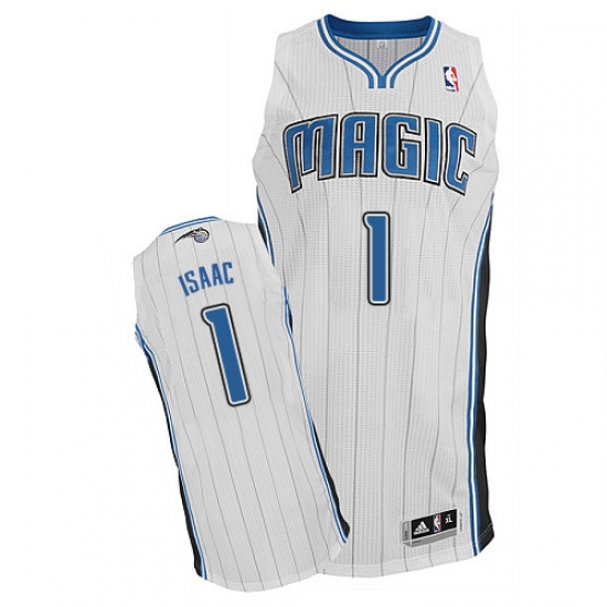 Men's Adidas Orlando Magic #1 Jonathan Isaac Authentic White Home NBA Jersey - Ujersey