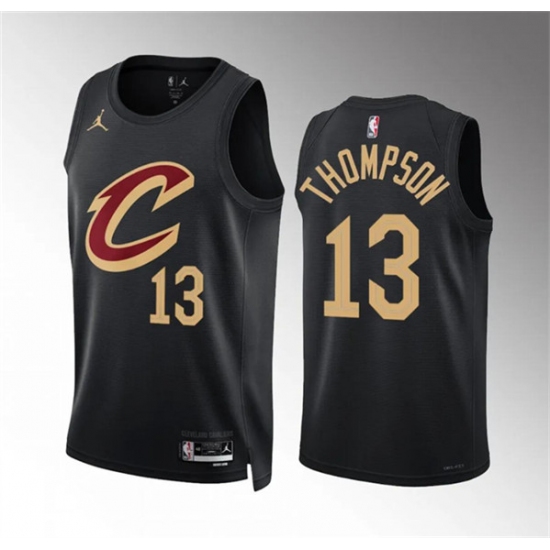 Men's Cleveland Cavaliers #13 Tristan Thompson Black Statement Edition Stitched Jersey - Ujersey