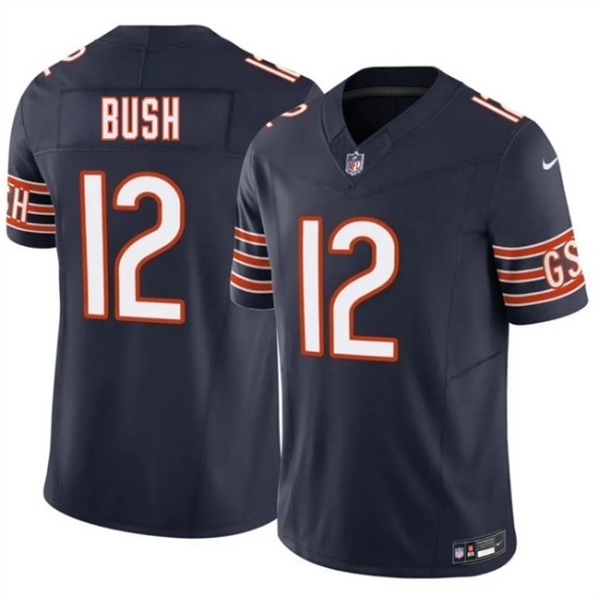 Men's Chicago Bears #12 Devin Bush Navy 2026 F.U.S.E. Vapor Untouchable Limited Football Stitched Jersey - Ujersey