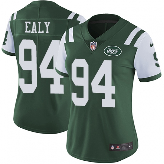 Women's Nike New York Jets #94 Kony Ealy Green Team Color Vapor Untouchable Elite Player NFL Jersey - Ujersey