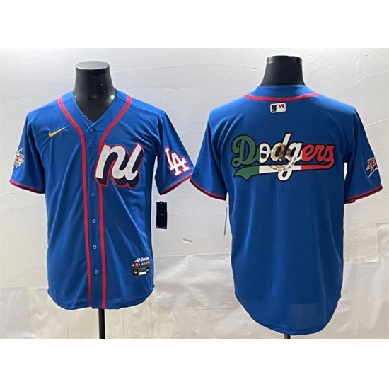 Men's National League Los Angeles Dodgers Team Big Logo Blue 2025 All-Star Edition Limited Stitched Baseball Jersey - Ujersey