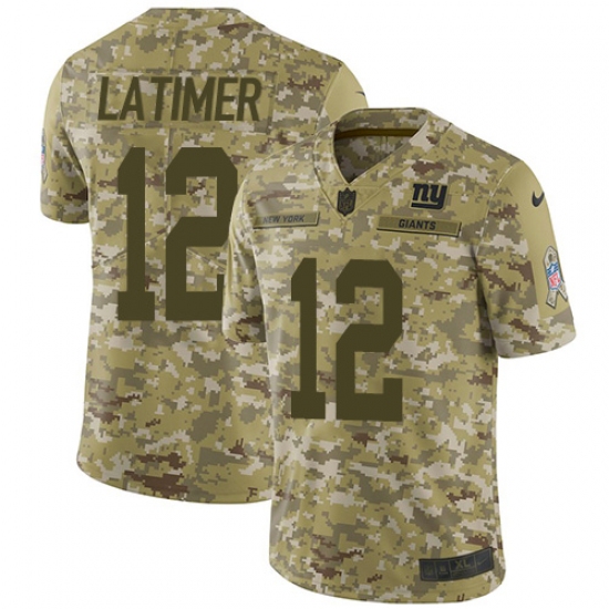 Youth Nike New York Giants #12 Cody Latimer Limited Camo 2018 Salute to Service NFL Jersey - Ujersey