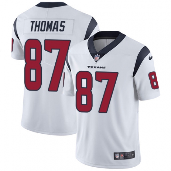 Youth Nike Houston Texans #87 Demaryius Thomas White Vapor Untouchable Limited Player NFL Jersey - Ujersey
